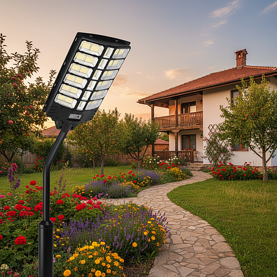LED Улична Соларна Лампа 1800W LY-022, Ултраярко външно осветление с 936 LED диода, IP65 защита и COB технология | Осветителни тела