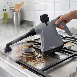 Преносима парочистачка Tobi TB-967 1500W с 15 аксесоара за кухня, баня, кола и деликатни повърхности Преносима парочистачка Tobi TB-967 1500W с 15 аксесоара за кухня, баня, кола и деликатни повърхности