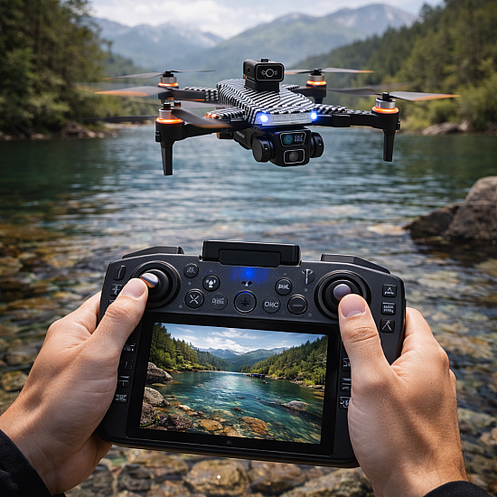 Професионален GPS дрон XF606 с 8K камера, 5G WiFi, интелигентно избягване на препятствия и дистанционно с екран | Дронове