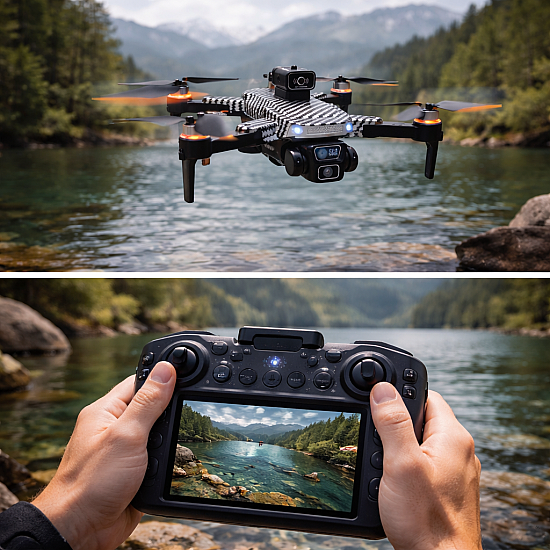 Професионален GPS дрон XF606 с 8K камера, 5G WiFi, интелигентно избягване на препятствия и дистанционно с екран | Дронове