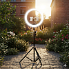 LED ринг лампа RING FILL LIGHT с трипод и дистанционно - 10 и 12 инча, височина 210 см | Аксесоари