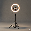 LED ринг лампа RING FILL LIGHT с трипод и дистанционно - 10 и 12 инча, височина 210 см | Аксесоари