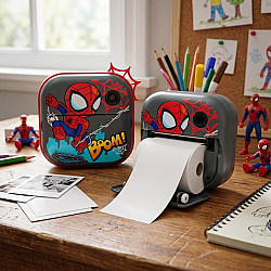 Детска камера с фотопечат Spidy,48MP, 2.5K UHD видео, селфи камера и 3 игри