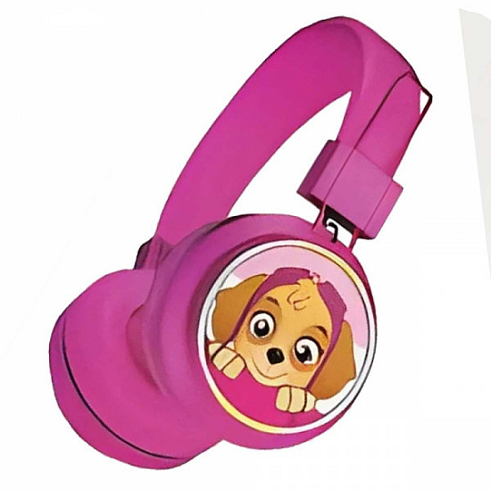 Детски Безжични Светещи Слушалки Paw Patrol със Скай – Розови MF-202ES, с Wireless 5.3 | Слушалки