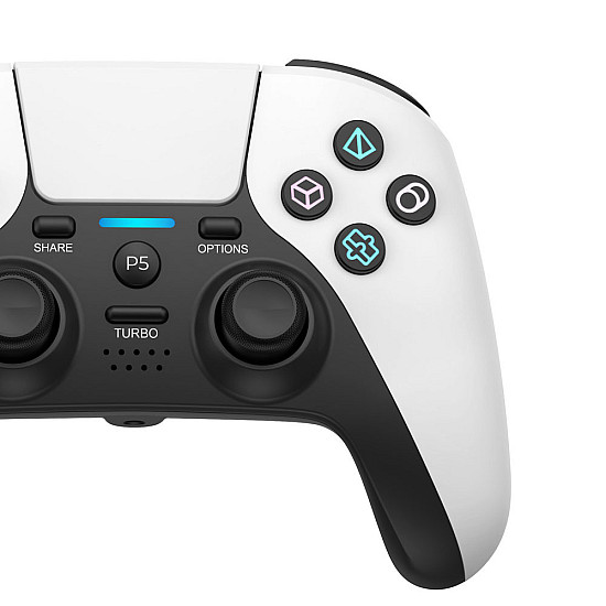 Безжичен джойстик 5011B, За Play Station 5, Бял - 13080 | Тв Бокс и Аксесоари