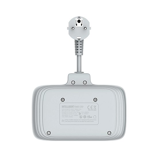 Разклонител LDNIO SE2435, 2 гнезда, CEE 7/3, 2500W, 1 x Type-C F, 3 x USB F, PD, QC, Бял - 40296 | Смарт устройства
