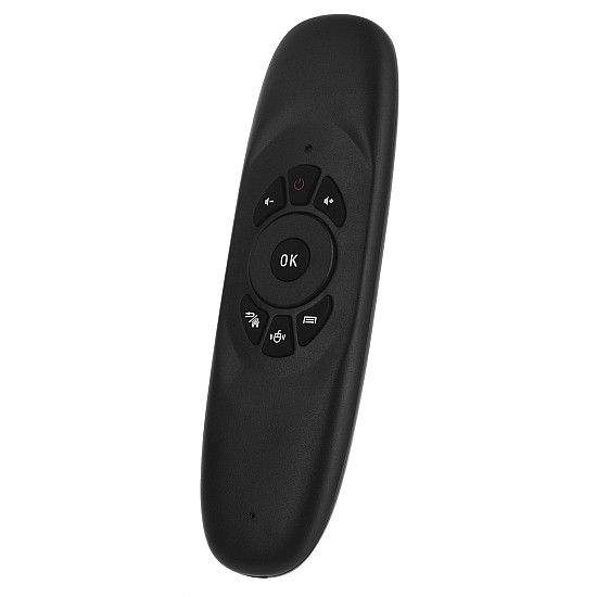 Универсално дистанционно  C120, Air mouse, USB 2.4GHz, Микрофон, Черен - 13052 | Смарт устройства