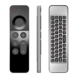 Универсално дистанционно  W3, Air mouse, USB 2.4GHz, Микрофон, IR програмируемо, Черен - 13047