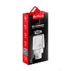 Мрежово зарядно устройство DeTech DE-PD, 65W, GaN, С Type-C - Type-C кабел, 2 x Type-C F, 1 x USB F, Бял - 40343 | Зарядни за лаптоп