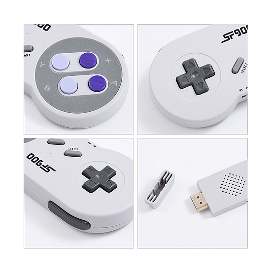 Игрова конзола  SF900, 926 Вградени игри, HDMI, Бял - 13030 | Видео игри