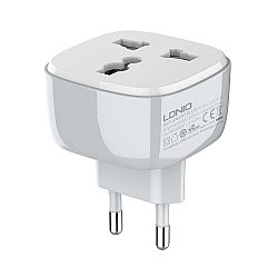 Смарт контакт LDNIO SCW1050, 220V, 10A, Wi-Fi, Tuya Smart, Бял - 40297