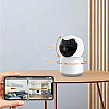 Смарт охранителна камера  PST-C10A-1MP, 1.0Mp, Вътрешен монтаж, Wi-Fi, Tuya Smart, Бял - 91025 | Видео и Фото камери