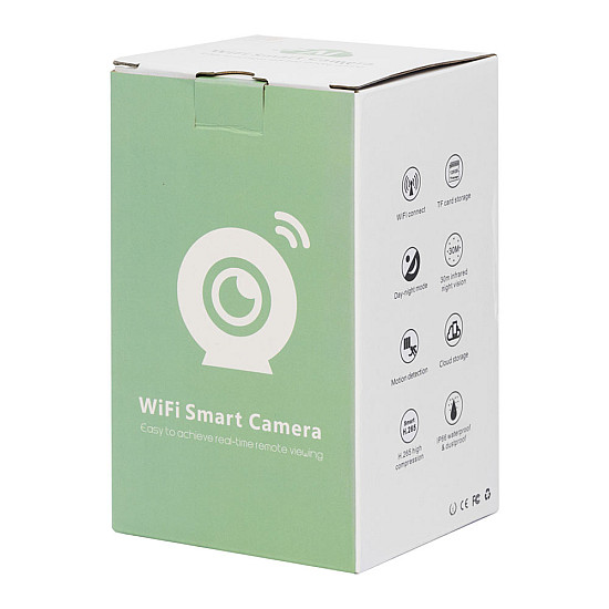 Смарт охранителна камера  PST-C10A-1MP, 1.0Mp, Вътрешен монтаж, Wi-Fi, Tuya Smart, Бял - 91025 | Видео и Фото камери