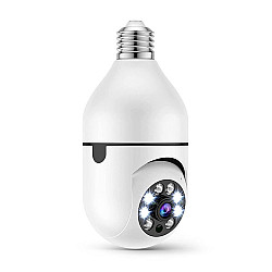 Смарт охранителна камера PST-F1-3MP, 3.0Mp, PTZ, За фасунга E27, Wi-Fi, Tuya Smart, Бял - 91029 Смарт охранителна камера PST-F1-3MP, 3.0Mp, PTZ, За фасунга E27, Wi-Fi, Tuya Smart, Бял - 91029