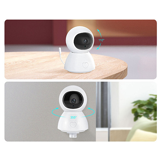 Смарт охранителна камера PST-BM289, Бебефон, 2.0Mp, Вътрешен монтаж, Wi-Fi, Tuya Smart, Бял - 91026 Смарт охранителна камера PST-BM289, Бебефон, 2.0Mp, Вътрешен монтаж, Wi-Fi, Tuya Smart, Бял - 91026 | Видео и Фото камери