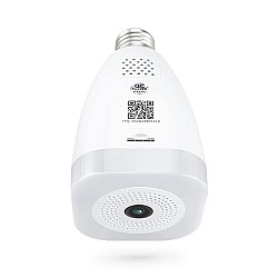Смарт охранителна камера PST-F30A-3MP, 3.0Mp, Fisheye, За фасунга E27, Wi-Fi, Tuya Smart, Бял - 91030 Смарт охранителна камера PST-F30A-3MP, 3.0Mp, Fisheye, За фасунга E27, Wi-Fi, Tuya Smart, Бял - 91030