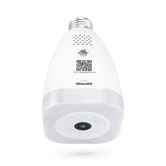 Смарт охранителна камера PST-F30A-3MP, 3.0Mp, Fisheye, За фасунга E27, Wi-Fi, Tuya Smart, Бял - 91030 Смарт охранителна камера PST-F30A-3MP, 3.0Mp, Fisheye, За фасунга E27, Wi-Fi, Tuya Smart, Бял - 91030 | Видео и Фото камери