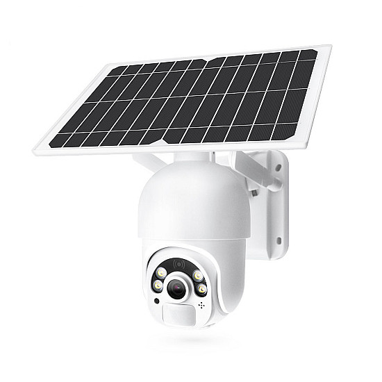 Смарт охранителна камера PST-S20-WiFi, 2.0Mp, PTZ, Соларен панел, Външен монтаж, Wi-Fi, Tuya Smart, Бял - 91033 Смарт охранителна камера PST-S20-WiFi, 2.0Mp, PTZ, Соларен панел, Външен монтаж, Wi-Fi, Tuya Smart, Бял - 91033 | Видео и Фото камери