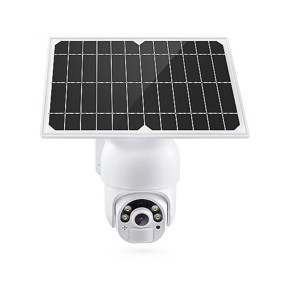 Смарт охранителна камера PST-S20-WiFi, 2.0Mp, PTZ, Соларен панел, Външен монтаж, Wi-Fi, Tuya Smart, Бял - 91033 Смарт охранителна камера PST-S20-WiFi, 2.0Mp, PTZ, Соларен панел, Външен монтаж, Wi-Fi, Tuya Smart, Бял - 91033 | Видео и Фото камери