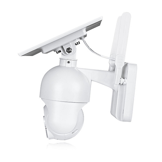 Смарт охранителна камера PST-S20-WiFi, 2.0Mp, PTZ, Соларен панел, Външен монтаж, Wi-Fi, Tuya Smart, Бял - 91033 Смарт охранителна камера PST-S20-WiFi, 2.0Mp, PTZ, Соларен панел, Външен монтаж, Wi-Fi, Tuya Smart, Бял - 91033 | Видео и Фото камери