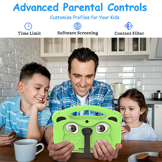 Детски таблет 7 инча  AT71K, Зелен - 13093 | Смарт устройства