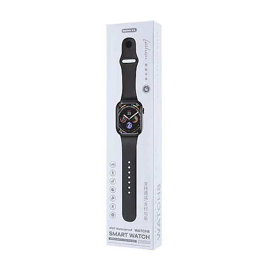 Смарт часовник Remax Watch 8, Черен - 73095 | Смарт часовници и гривни