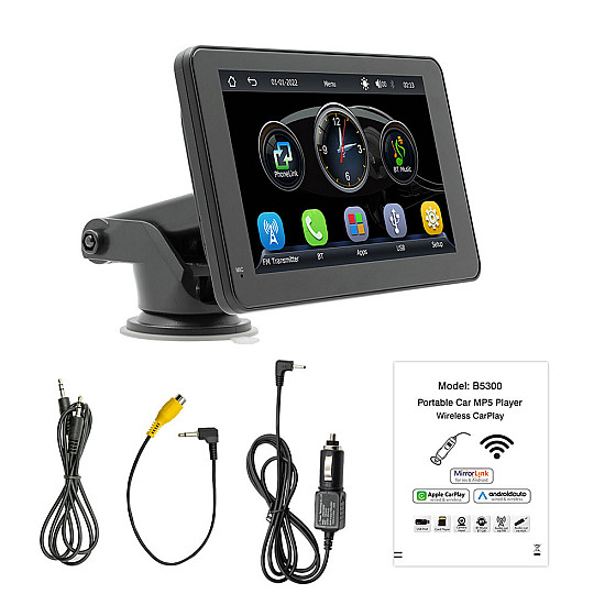 Преносим CarPlay / Android Auto дисплей X5306L, 7" | Принадлежности