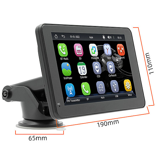 Преносим CarPlay / Android Auto дисплей X5306L, 7" | Принадлежности