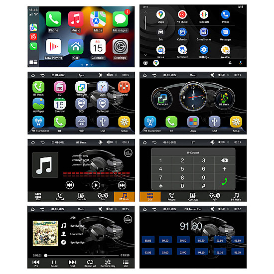 Преносим CarPlay / Android Auto дисплей X5306L, 7" | Принадлежности