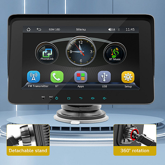 Преносим CarPlay / Android Auto дисплей X5310L, 7" Преносим CarPlay / Android Auto дисплей X5310L, 7" | Принадлежности