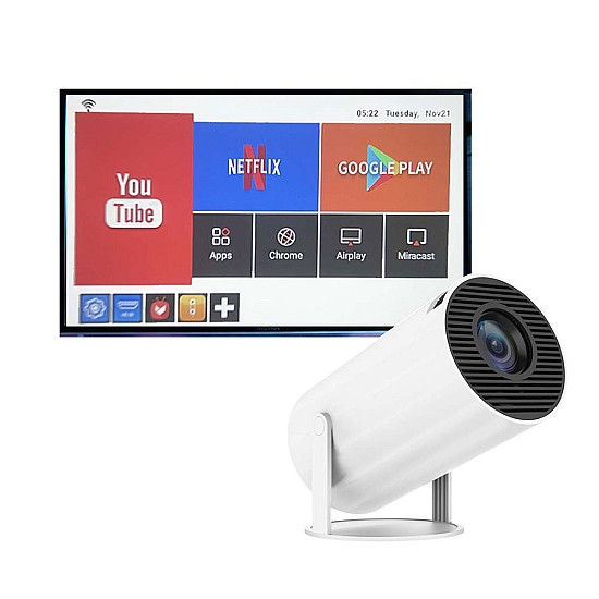 Проектор No brand HY300 PRO, 40-130, 1280*720P, Бял - 13344 | Принадлежности