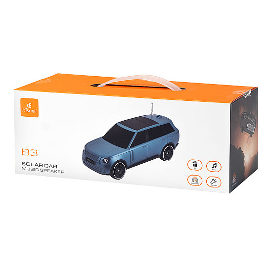 Тонколона Kisonli B3, Bluetooth, Солар, USB, SD, FM, Различни цветове - 22318 | Безжични колони