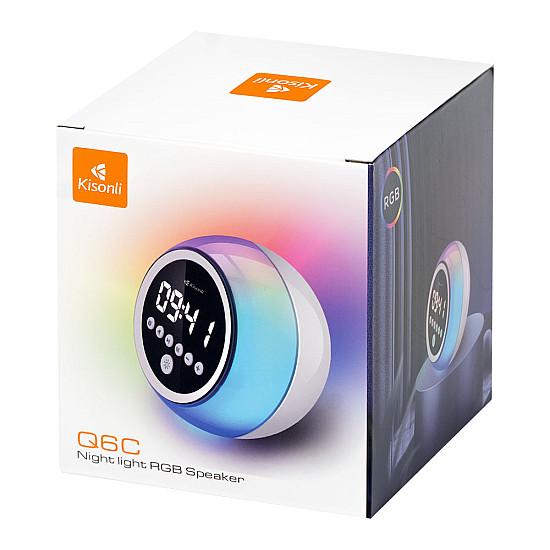 Тонколона Kisonli Q6C, Bluetooth, SD, FM, RGB | Безжични колони