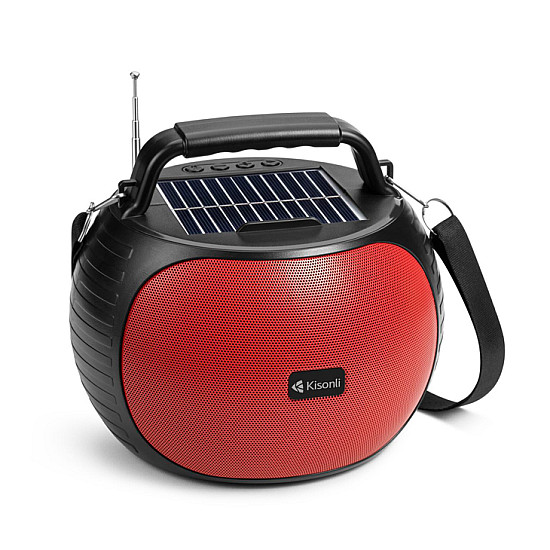 Тонколона Kisonli SC-22, Bluetooth, Солар, USB, SD, AUX Тонколона Kisonli SC-22, Bluetooth, Солар, USB, SD, AUX | Безжични колони