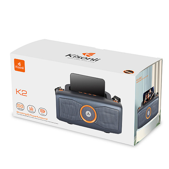 Тонколона Kisonli K2, Bluetooth, USB, SD, FM | Безжични колони