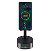 Тонколона със стойка за телефон Kisonli M5, Bluetooth, Безжично зареждане, FM, AUX, RGB | Безжични колони