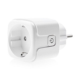 Смарт контакт PST-ZEU-003, Мониторинг, 220V, 16A, Wi-Fi, Tuya Smart, Бял - 91017