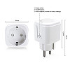 Смарт контакт PST-ZEU-003, Мониторинг, 220V, 16A, Wi-Fi, Tuya Smart, Бял - 91017 Смарт контакт PST-ZEU-003, Мониторинг, 220V, 16A, Wi-Fi, Tuya Smart, Бял - 91017 | Смарт устройства