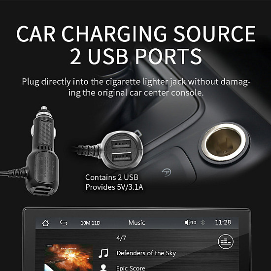 Преносим CarPlay / Android Auto дисплей No brand X5305L, 9, За автомобил - 13315 | Принадлежности