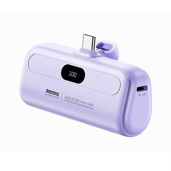 Преносима батерия Remax RPP-632, 5000mAh, 10W, Type-C, Различни цветове - 87095 | Аксесоари за телефон