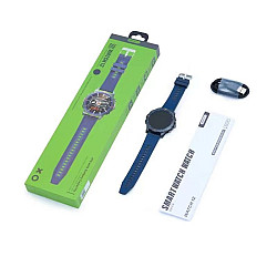 Смарт часовник Remax WATCH12, Син,AMOLED дисплей, Bluetooth разговори и спортни режими
