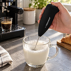 Миксер за фрапе Esperanza EKF001K, 21.5 см, 2xAA, Черен