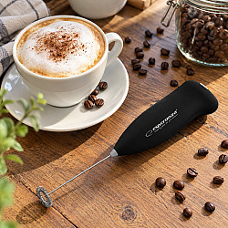Миксер за фрапе Esperanza EKF001K, 21.5 см, 2xAA, Черен