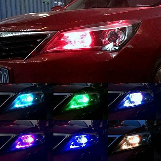 Цветни LED светлини за габарит T10 - Персонализирайте вашия автомобил с ярки и стилни светлини! | Принадлежности
