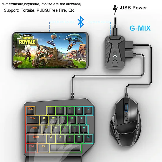 Комплект 4 в 1, 4 IN 1 MOBILE GAME COMBO PACK,iOS + Android, USB, Bluetooth | Видео игри