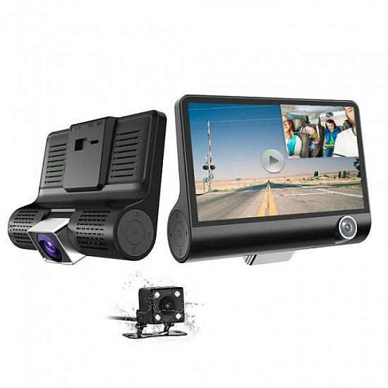 Видеорегистратор с 2 камери FUll HD VIDEO CAR DVR + Камера за задно виждане Видеорегистратор с 2 камери FUll HD VIDEO CAR DVR + Камера за задно виждане | Интериор