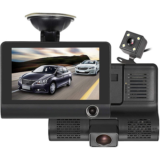 Видеорегистратор с 2 камери FUll HD VIDEO CAR DVR + Камера за задно виждане Видеорегистратор с 2 камери FUll HD VIDEO CAR DVR + Камера за задно виждане | Интериор