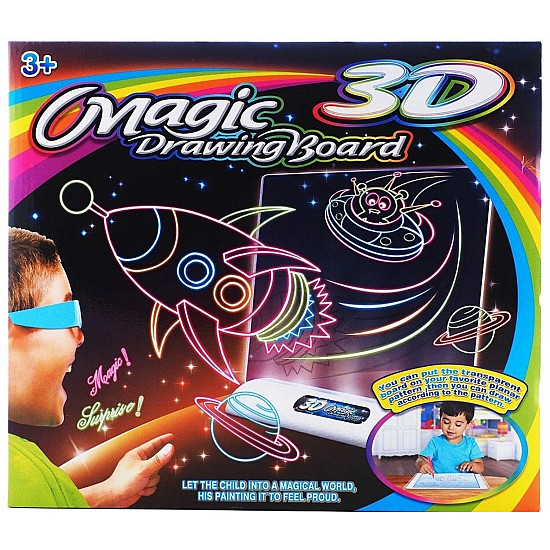 Комплект за Рисуване - 3D Magic Drawing Board: Невероятна Творческа Възможност в Твоите Ръце | Детски Играчки