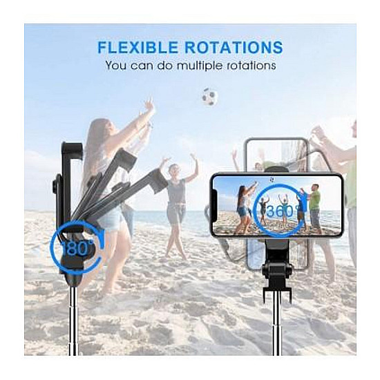 Selfie Stick - Безжичен стик за селфи с мини статив и Bluetooth дистанционно управление | Аксесоари