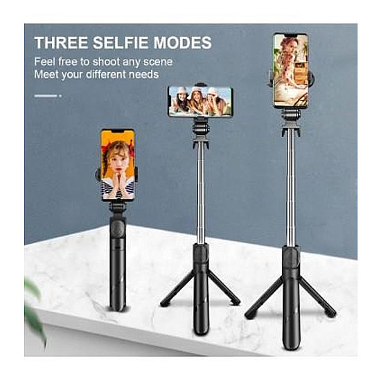 Selfie Stick - Безжичен стик за селфи с мини статив и Bluetooth дистанционно управление | Аксесоари